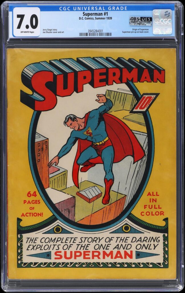 DC Comics 1939 Superman #1 comic book