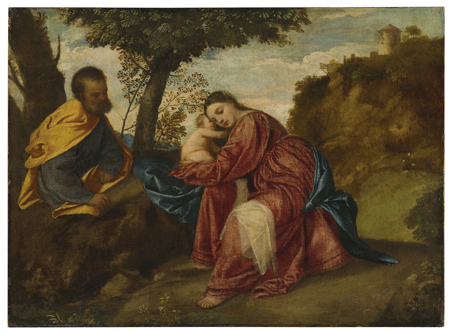 'Rest on the Flight into Egypt' by Titian