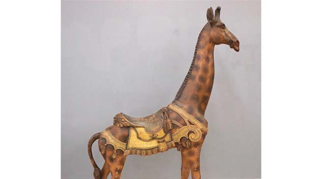 Giraffe Carousel Figure Reaches Impressive Heights At Schmidt’s Antiques