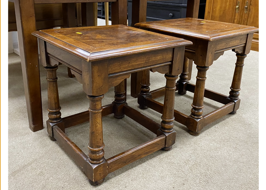 This Week in Thrifting: A Pair of Hekman End Tables – WorthPoint