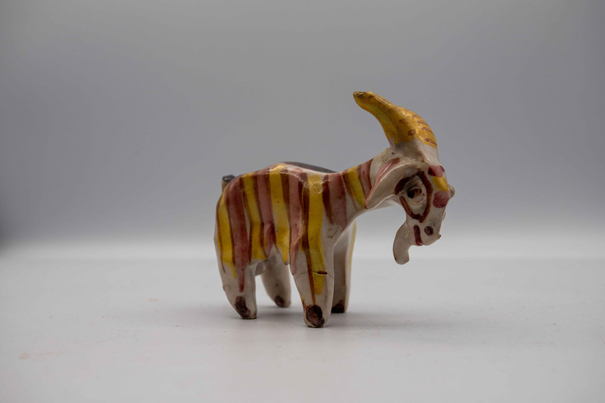 Pottery goat made by King Charles