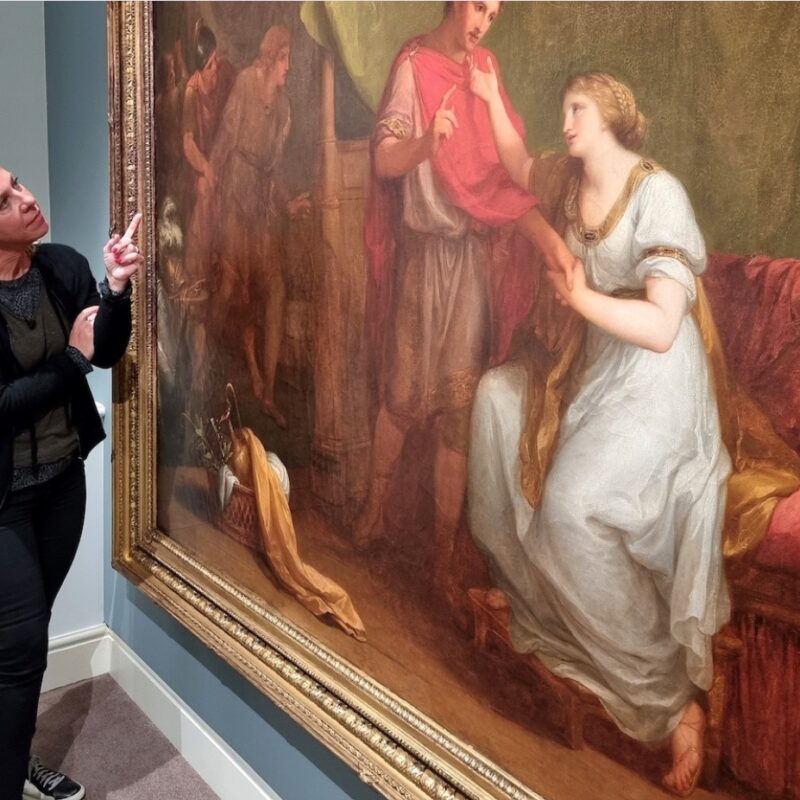 Angelica Kauffman painting conserved at Petworth House Antique Collecting