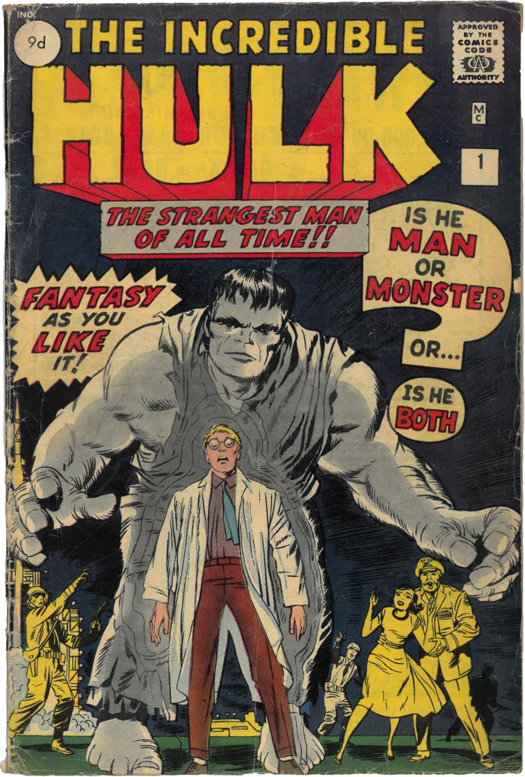 'The Incredible Hulk UK' issue 1 comic