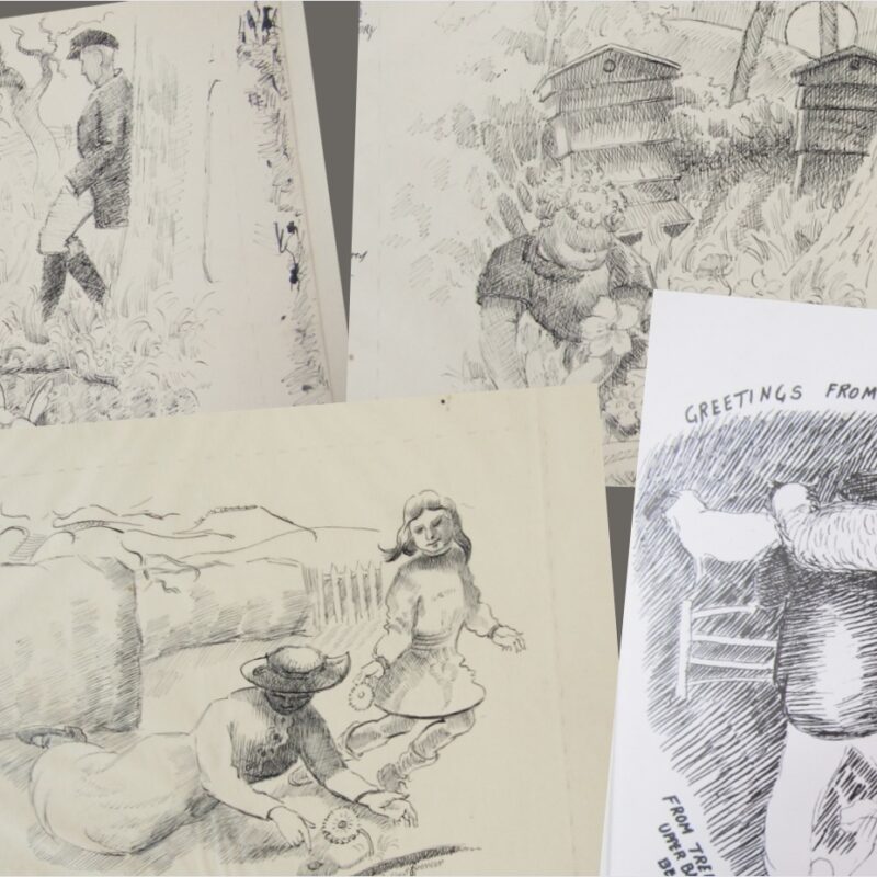 Gilbert Spencer drawings in Cotswolds sale Antique Collecting