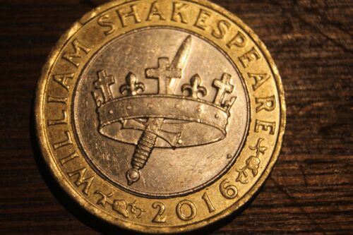 Rare William Shakespeare Crown £2 Coin - Two Pound 2016