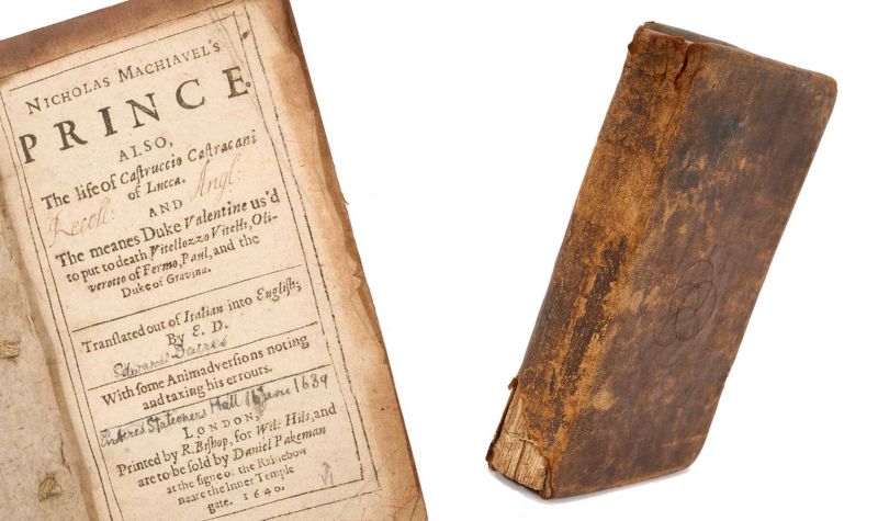 Machiavelli book in Essex sale Antique Collecting