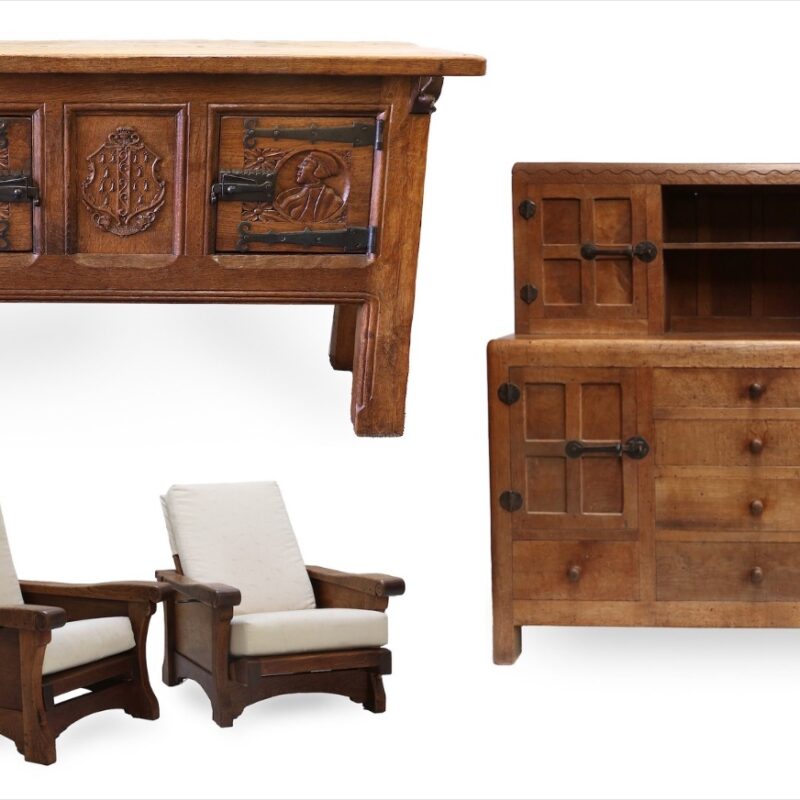 Robert 'Mouseman' Thompson furniture to sell Antique Collecting