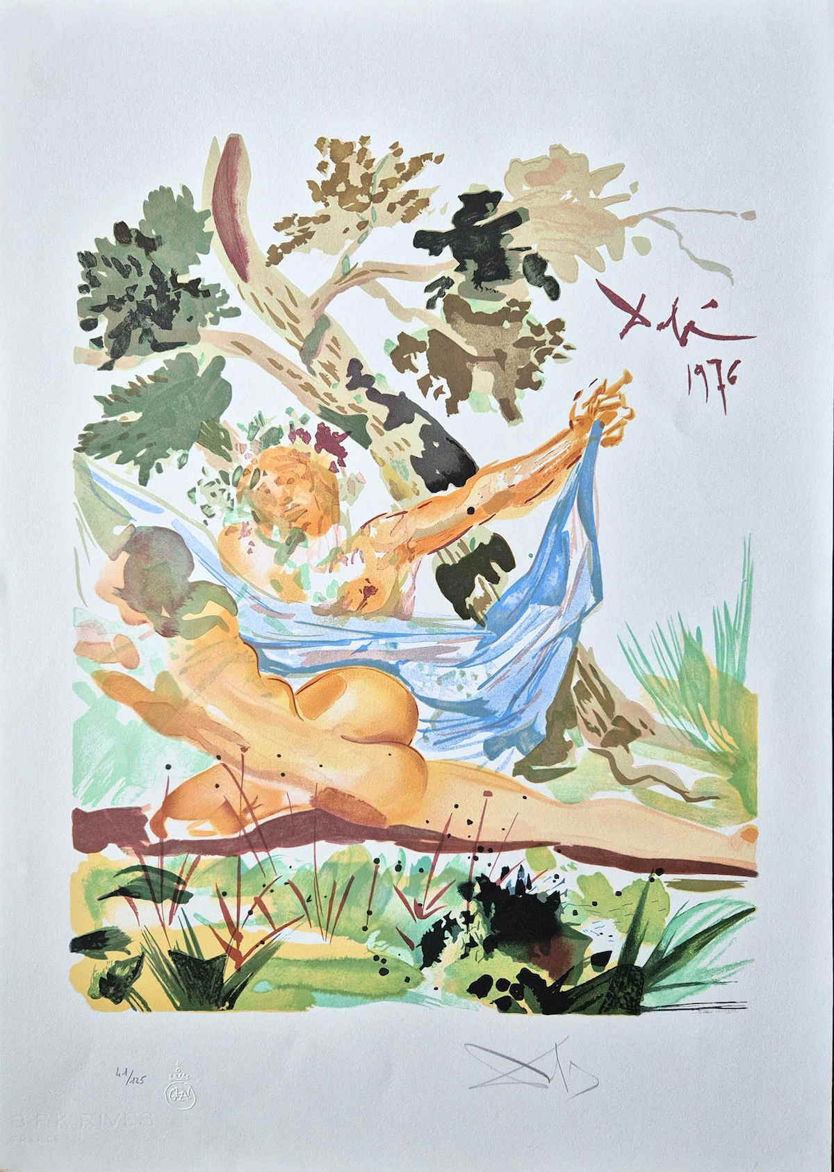 A signed Salvador Dali limited edition lithograph