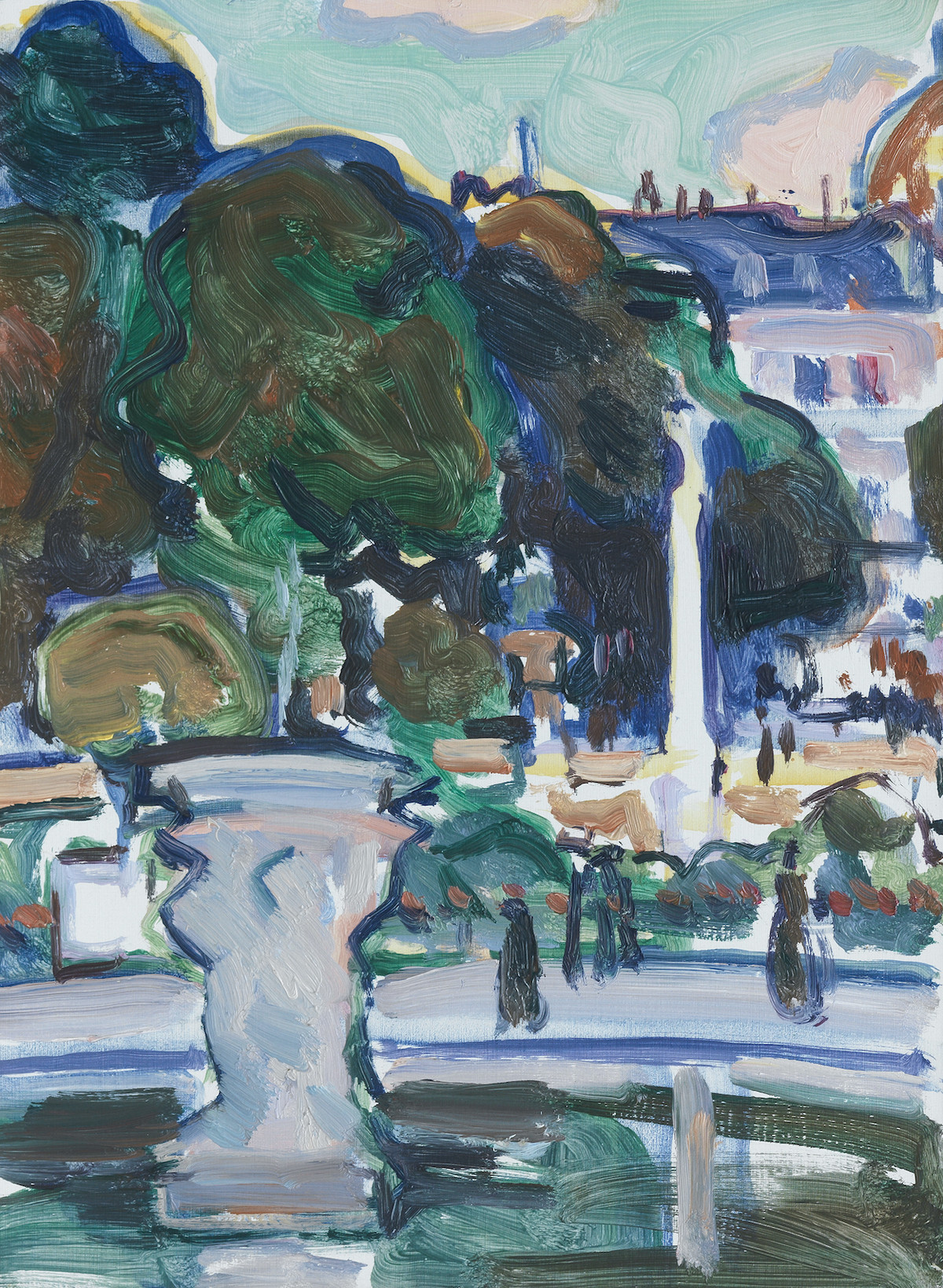 Samuel John Peploe RSA (British, 1871-1935) Luxembourg Gardens, Paris