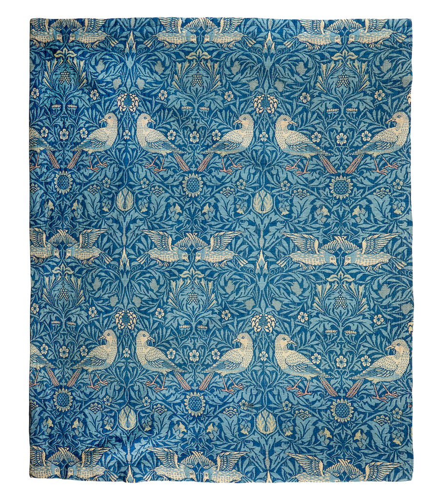 William Morris-designed textile hanging from c. 1877 and 1878