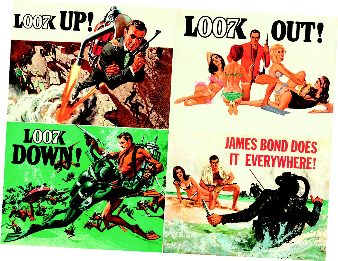 James Bond 'Thunderball', vintage movie poster