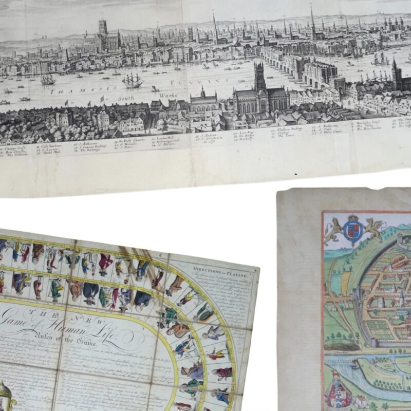 Antique map collection in Devon Antique Collecting