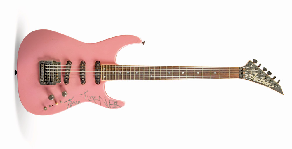 Jeff Beck's ‘Tina’ the Pink Jackson Soloist guitar 