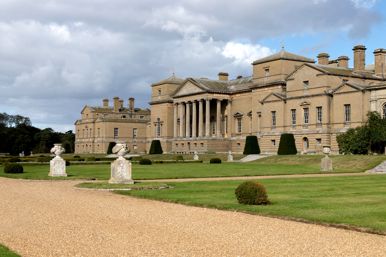 The exterior of Holkham Hall in north Norfolk