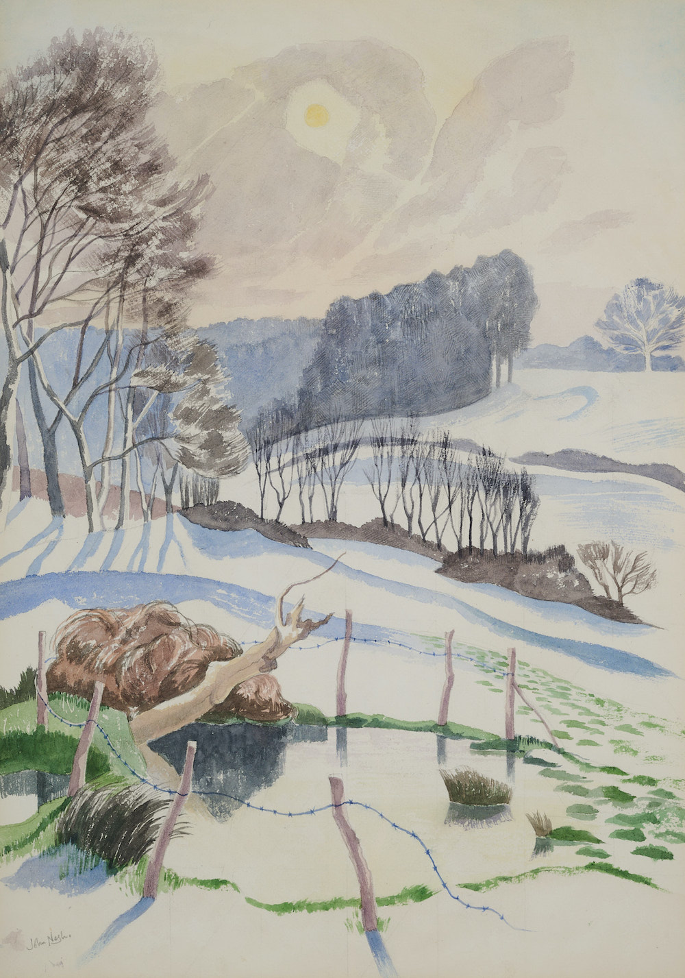 John Nash 'Landscape Under Snow'