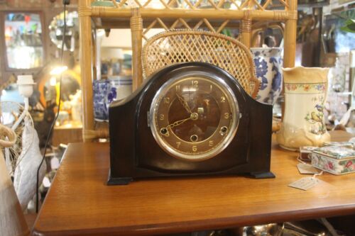 Antique Early 20th Century Bentima & Perivale Mantel Clock w/ Westminster Chime