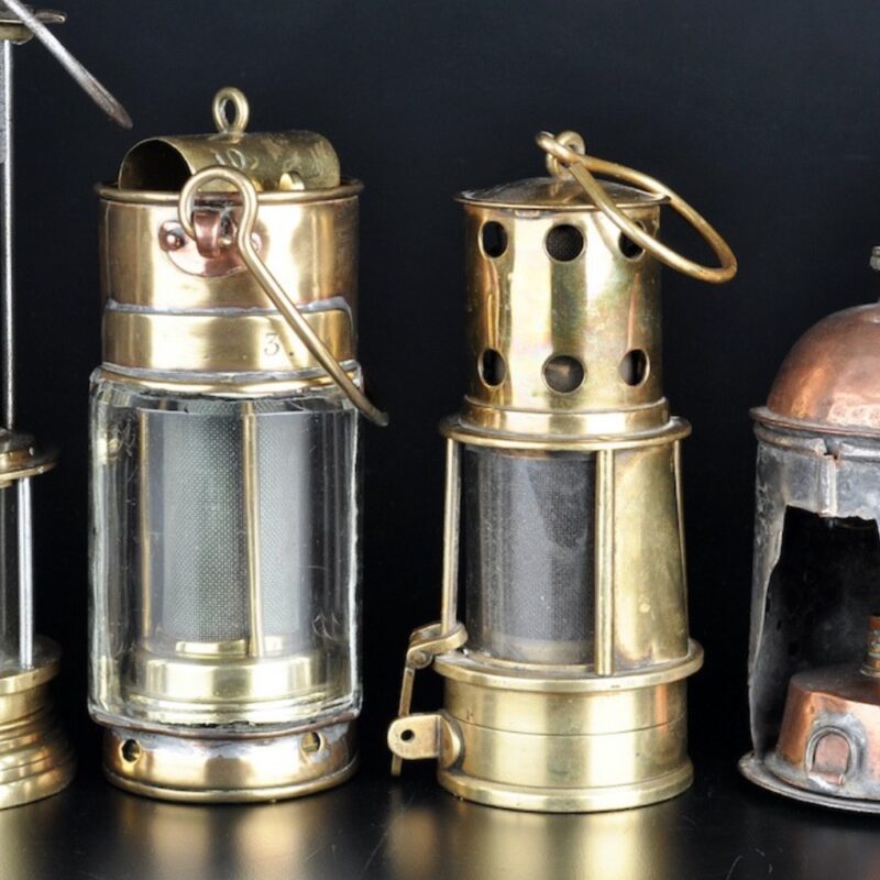 Antique miners' lamps to light up sale Antique Collecting