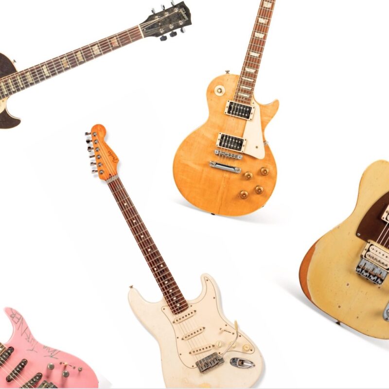 Geoff Beck guitar collection in London sale Antique Collecting