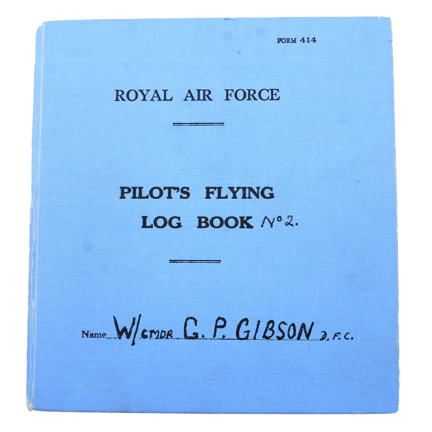 Guy Gibson's Pilot's Flying Log Book