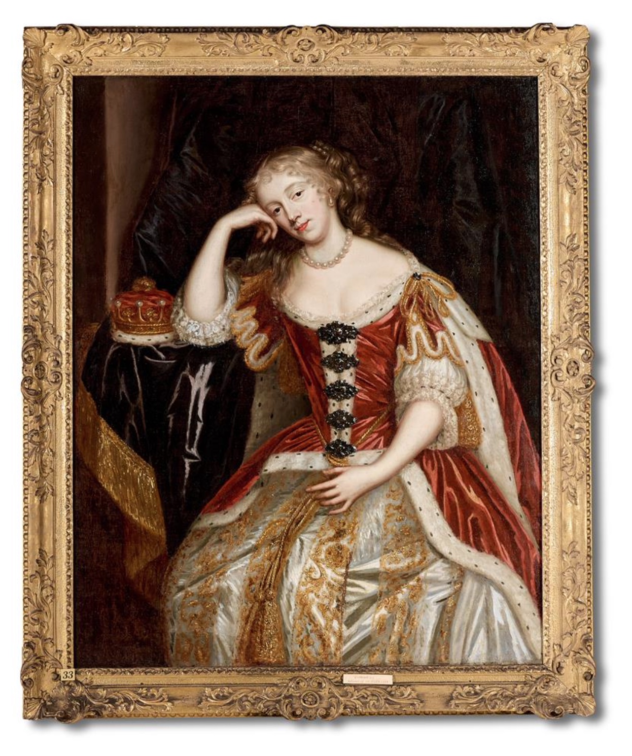 Portrait of Letitia Isabella Smith in peeress’s robes, attributed to Mary Beale, after Sir Peter Lely