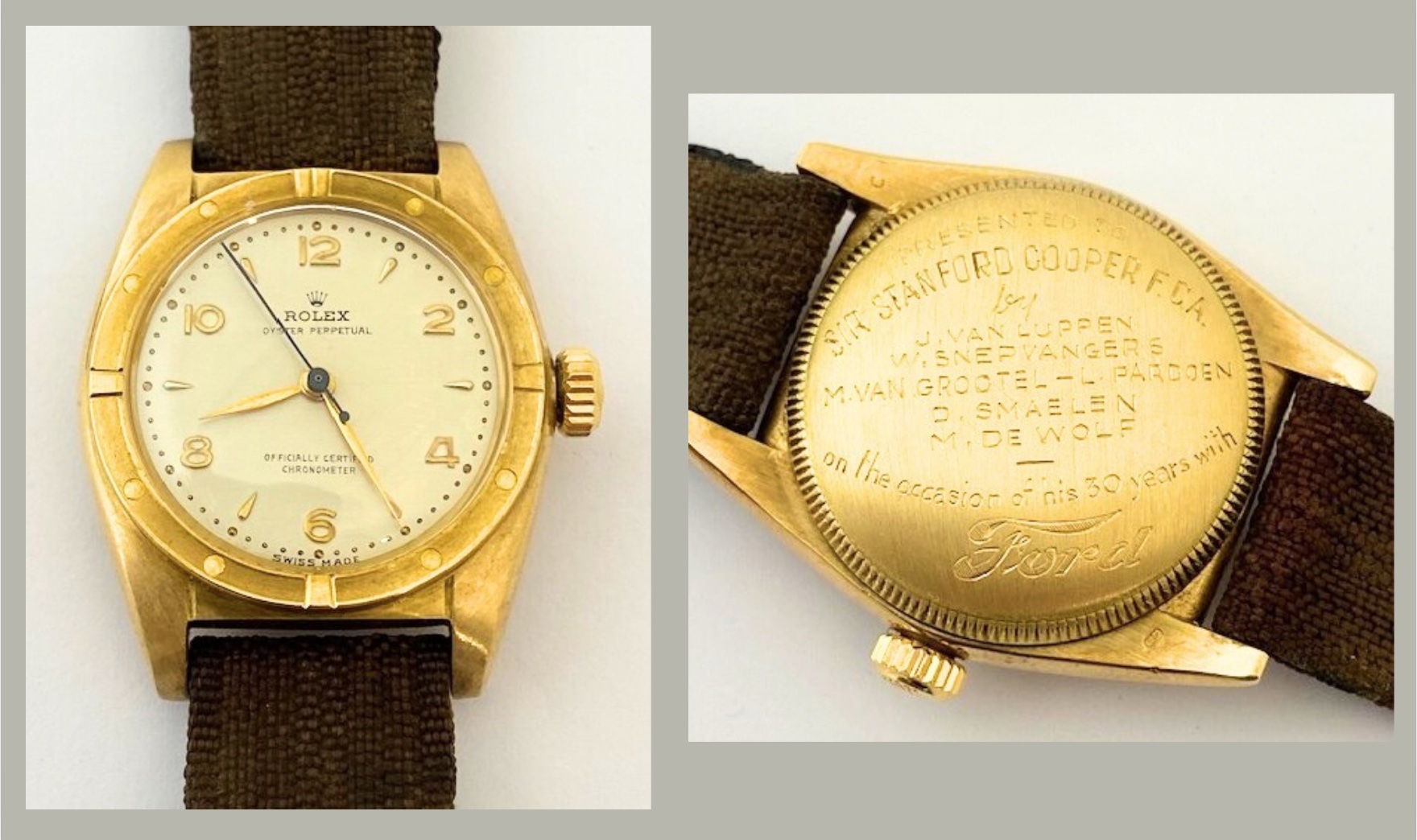 Long-service Rolex Oyster Perpetual in Cotswolds sale – Antique Collecting