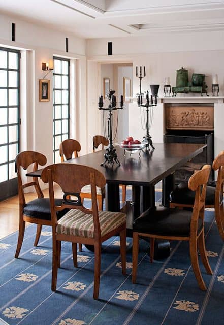 Biedermeier dining room scene for feature photo