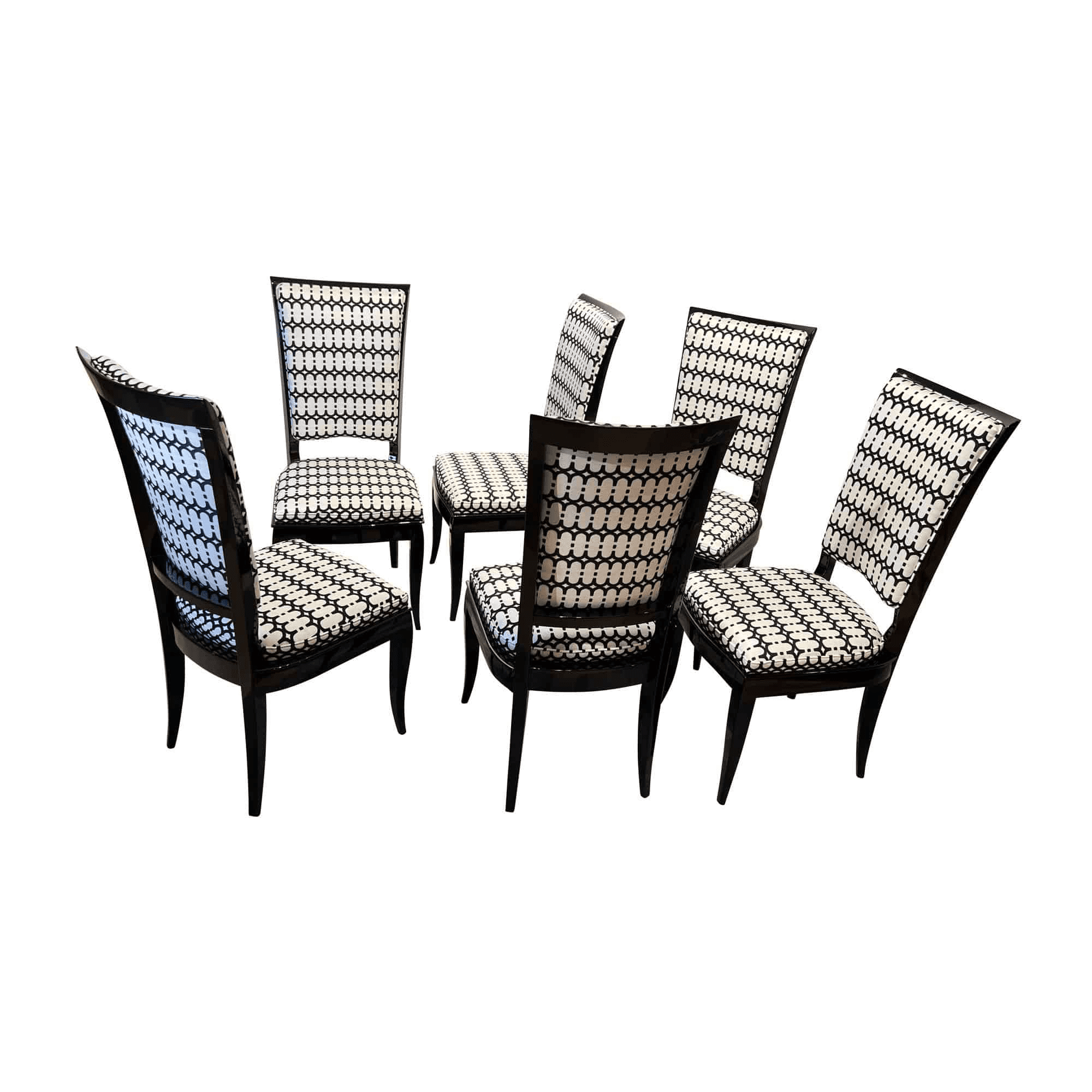 Art Deco High Back Dining Chairs -copy- Styylish