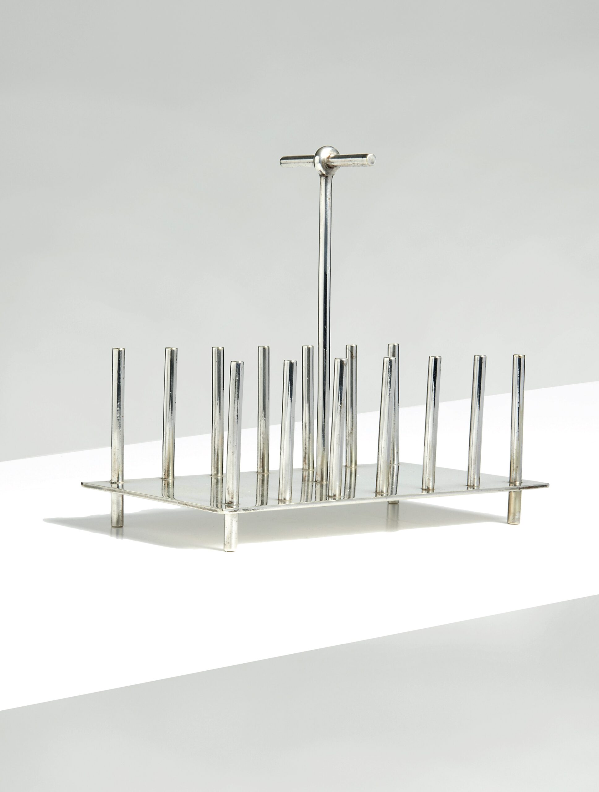 A toast rack designed by Christopher Dresser