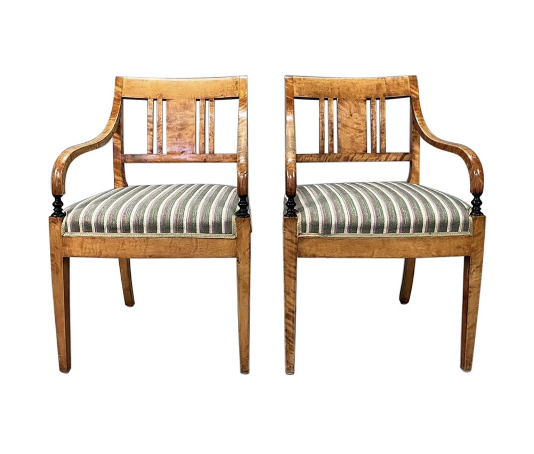 Biedermeier Quilted Birch Chairs -copy- Styylish